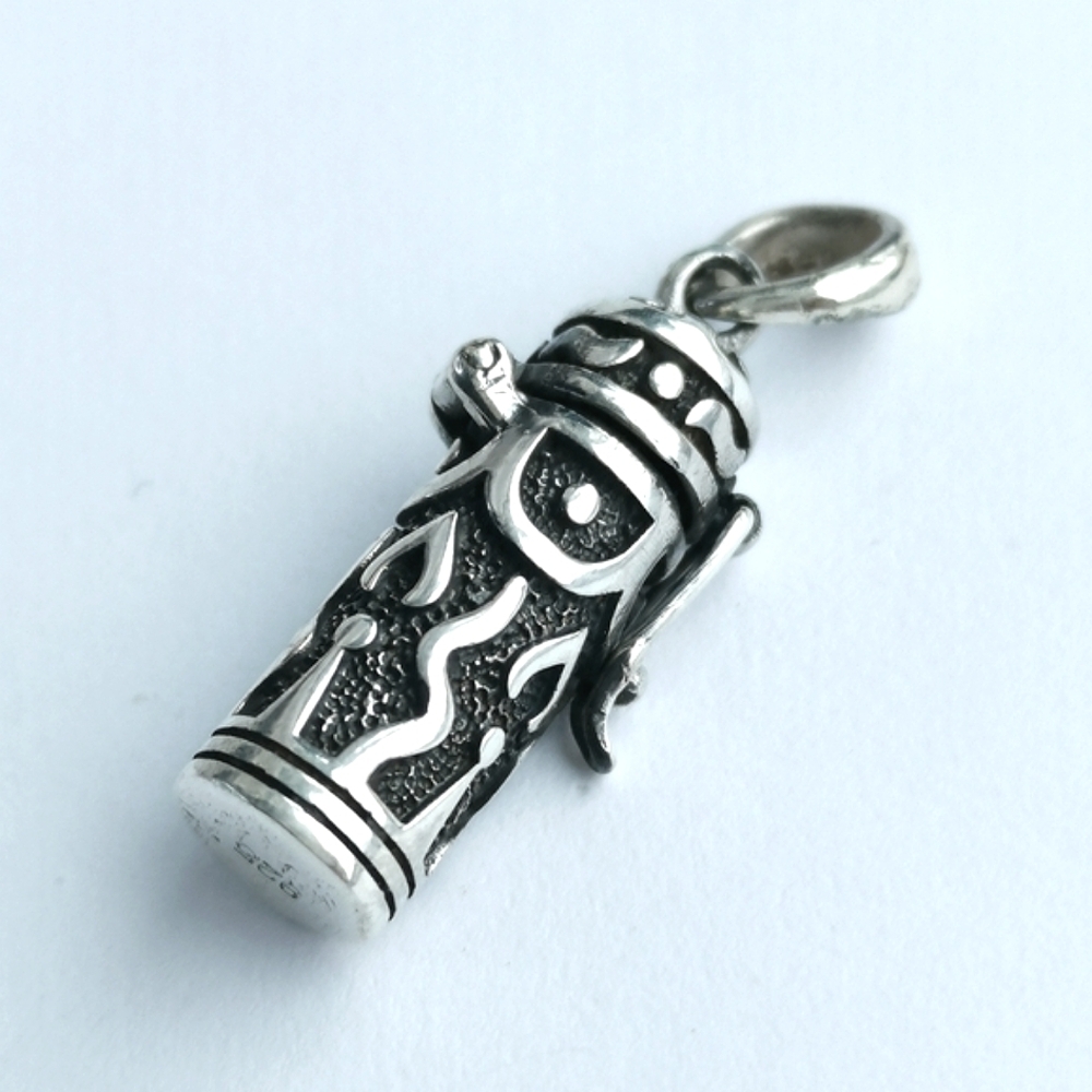 Sterling Silver Ash Box Locket Pendant Keepsake "Candle in the Wind"